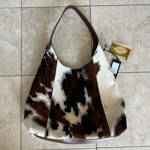 Cavalcanti Italian Leather Cowhide Hobo Bag